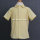 Fashion summer yellow cotton check fabric boy shirts